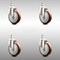 Service Caster 5 Inch 316SS Maroon Polyurethane Wheel Swivel 10mm Threaded Stem Caster Set SCC-SS316TS20S514-PPUB-MRN-M1015-4 - alternate 1